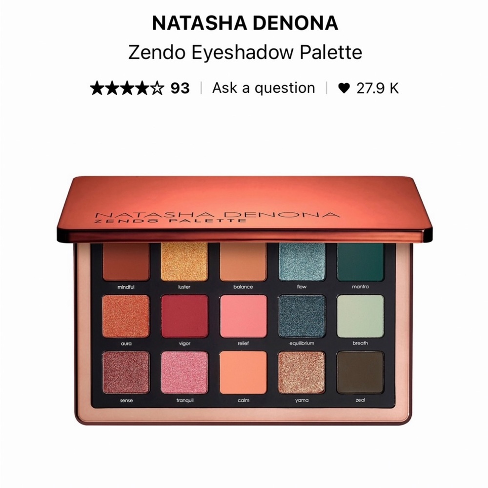 Natasha Denona-Zendo Eyeshadow Palette-Vibrant Colors